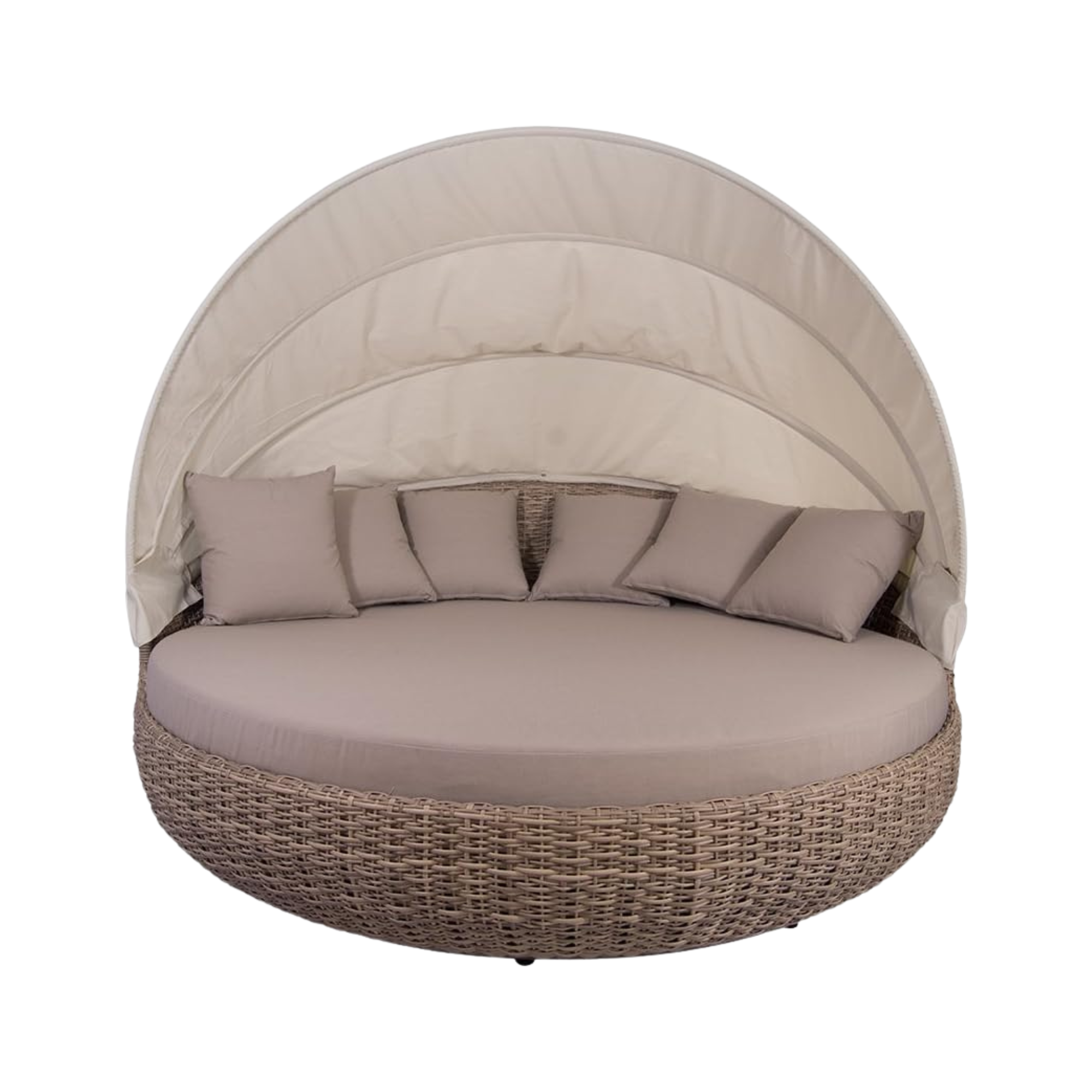 Rattan Daybed with Canopy for Outdoor Relaxing Lounge CV Aqma Furniture Rattan Daybed with Canopy for Outdoor Relaxing Lounge CV Aqma Furniture