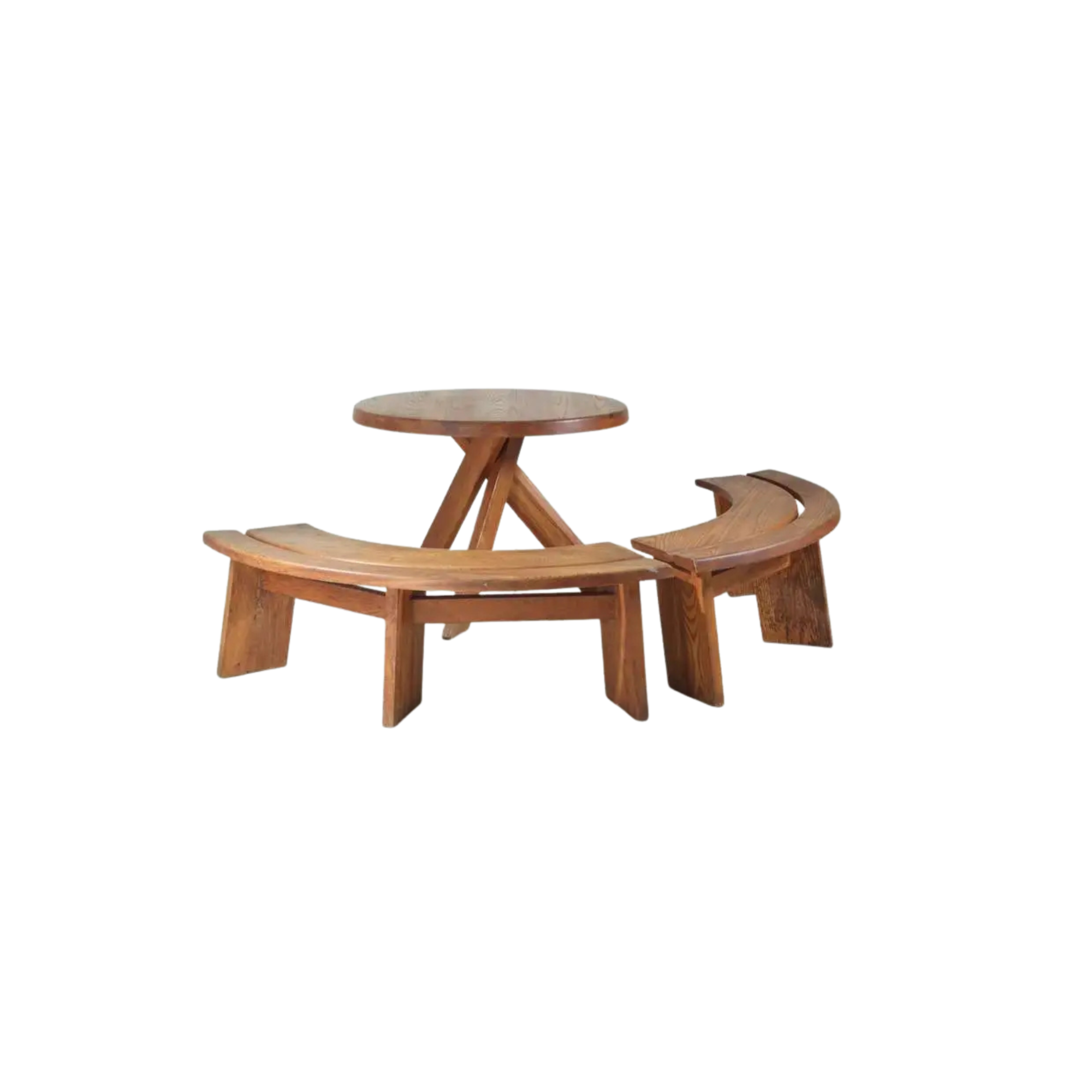 Round Wooden Bench Set Outdoor–for Garden, Yard, and Terrace CV Aqma Furniture Round Wooden Bench Set Outdoor–for Garden, Yard, and Terrace CV Aqma Furniture