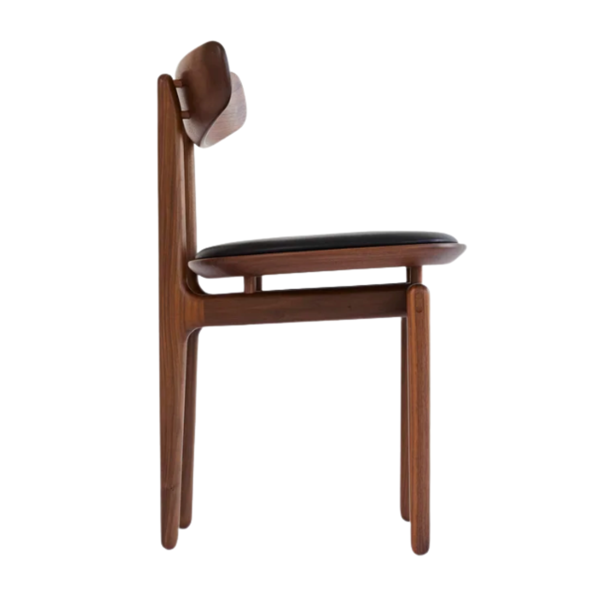 Rounded Wooden Cafe Chair with Aesthetic Padded Seat CV Aqma Furniture Rounded Wooden Cafe Chair with Aesthetic Padded Seat CV Aqma Furniture