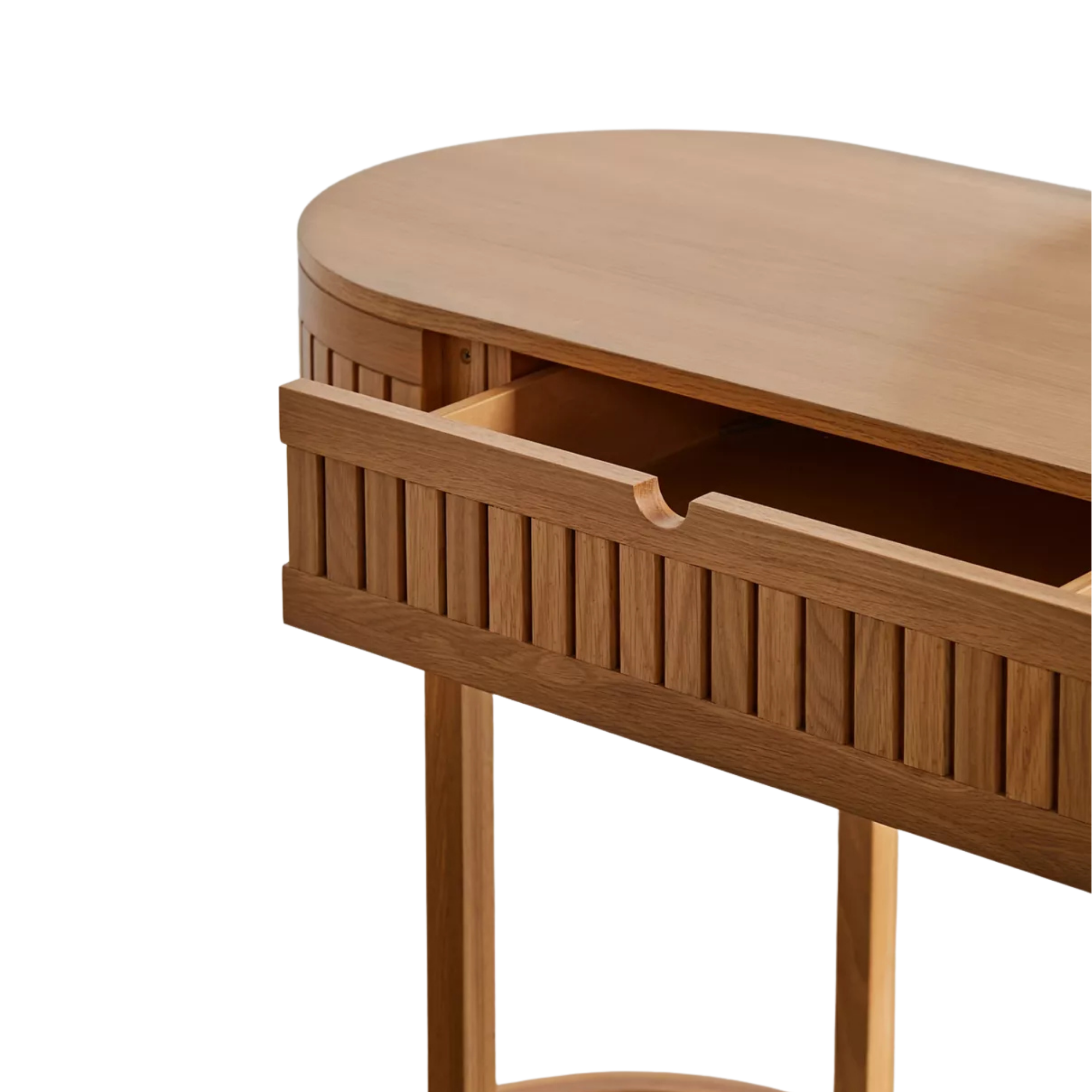 Simple Dressing Table with Round Mirror and Clean Design CV Aqma Furniture Simple Dressing Table with Round Mirror and Clean Design CV Aqma Furniture