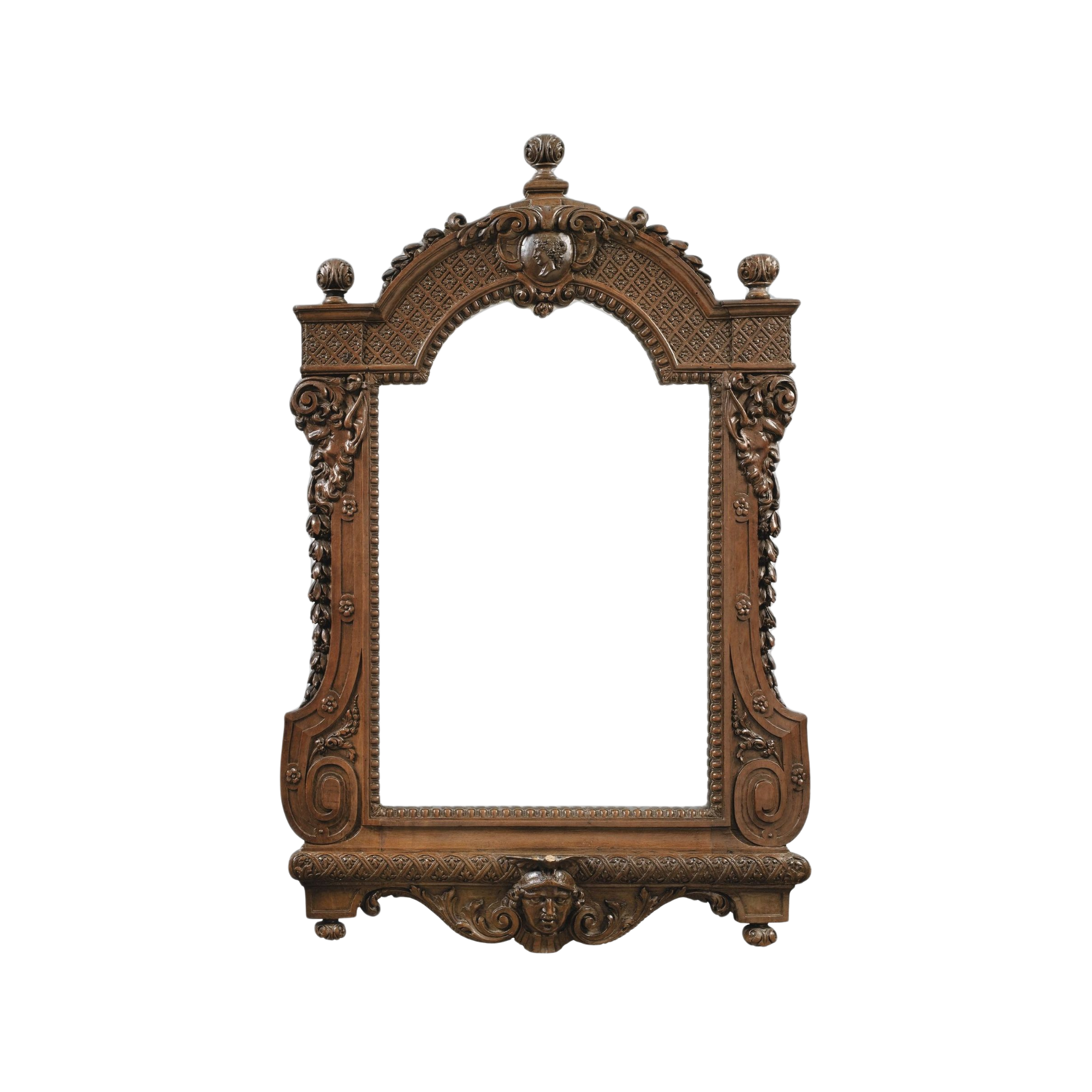 Vintage Style Hand Carved Wood Mirror with Solid Frame CV Aqma Furniture Vintage Style Hand Carved Wood Mirror with Solid Frame CV Aqma Furniture