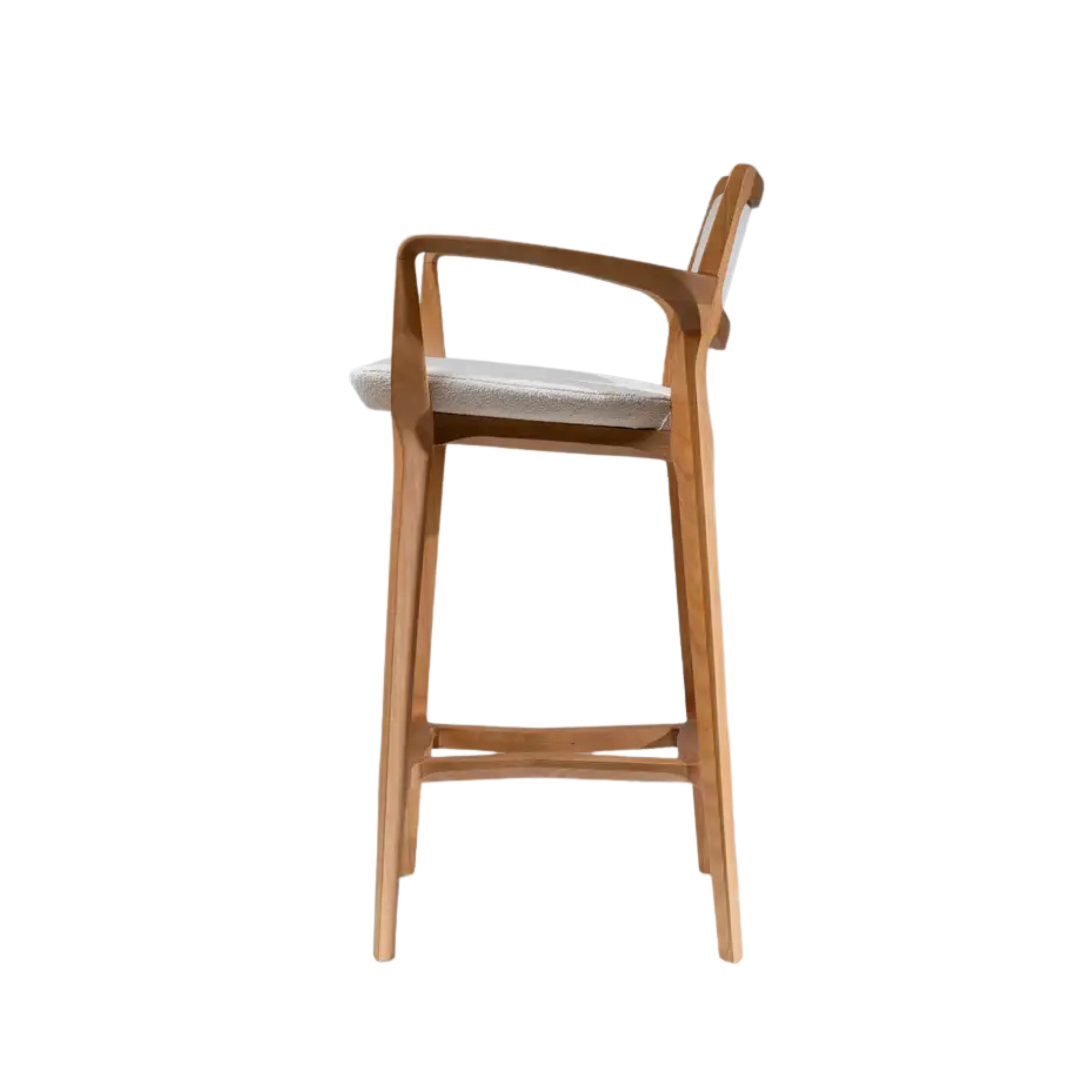 Comfortable Wooden Upholstered Bar Chair with Armrest Modern CV Aqma Furniture Comfortable Wooden Upholstered Bar Chair with Armrest Modern CV Aqma Furniture