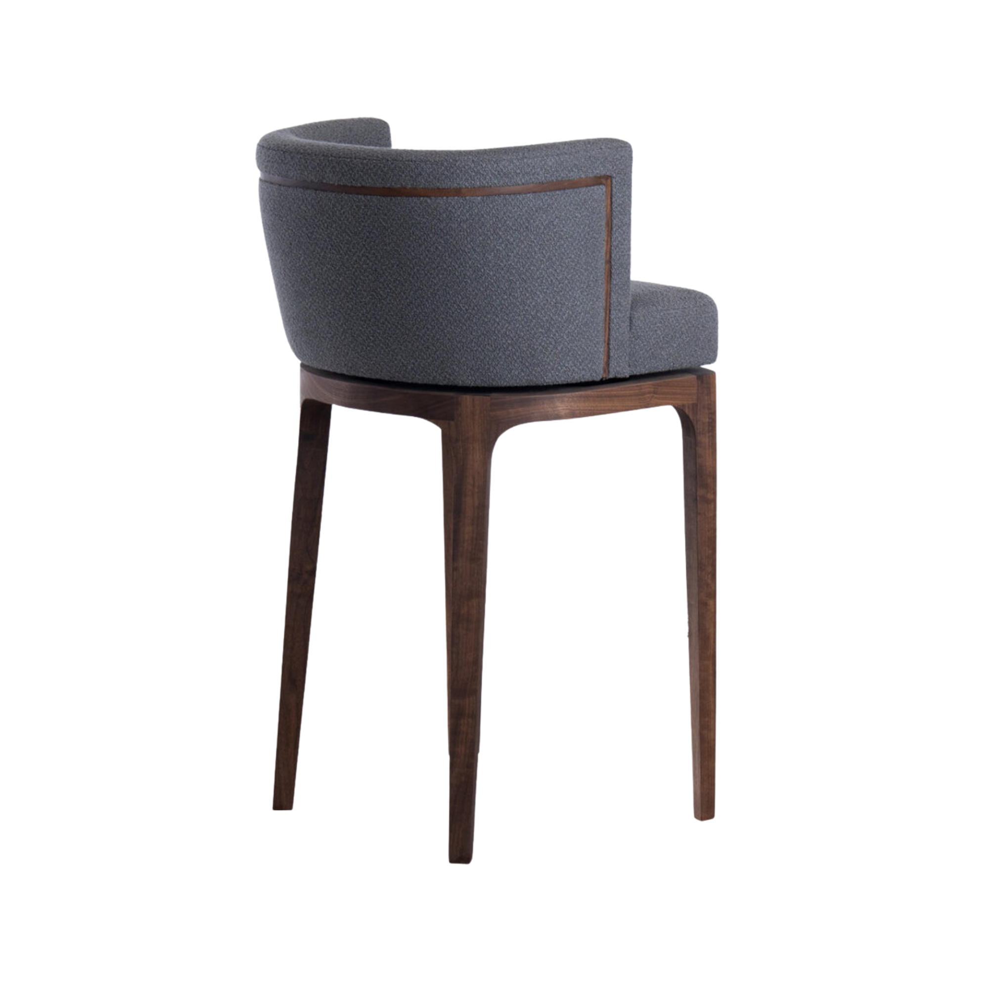 Wooden Upholstered Luxury Bar Chair with Curved Back Modern CV Aqma Furniture Wooden Upholstered Luxury Bar Chair with Curved Back Modern CV Aqma Furniture