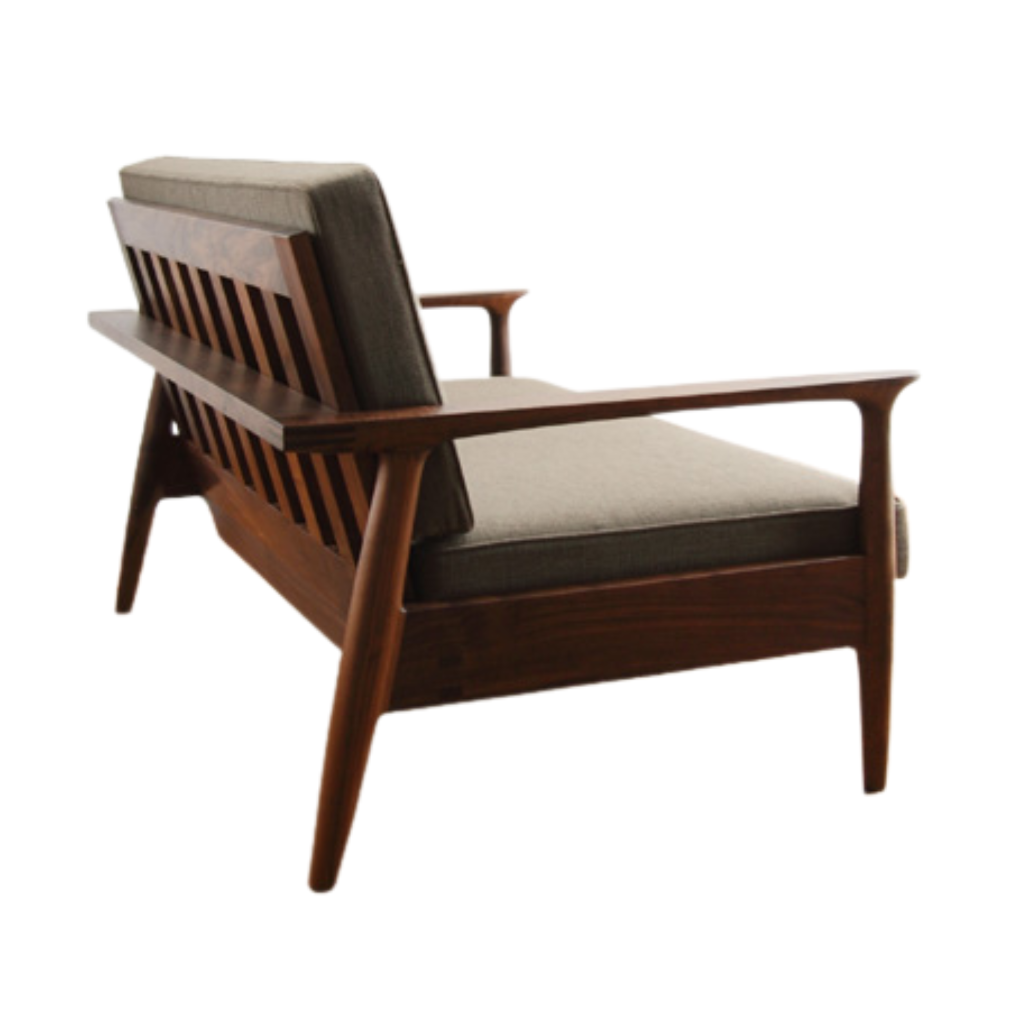 Mid Century Teak Wood Lobby Sofa for Hotel Indoor Lounge CV Aqma Furniture Mid Century Teak Wood Lobby Sofa for Hotel Indoor Lounge CV Aqma Furniture