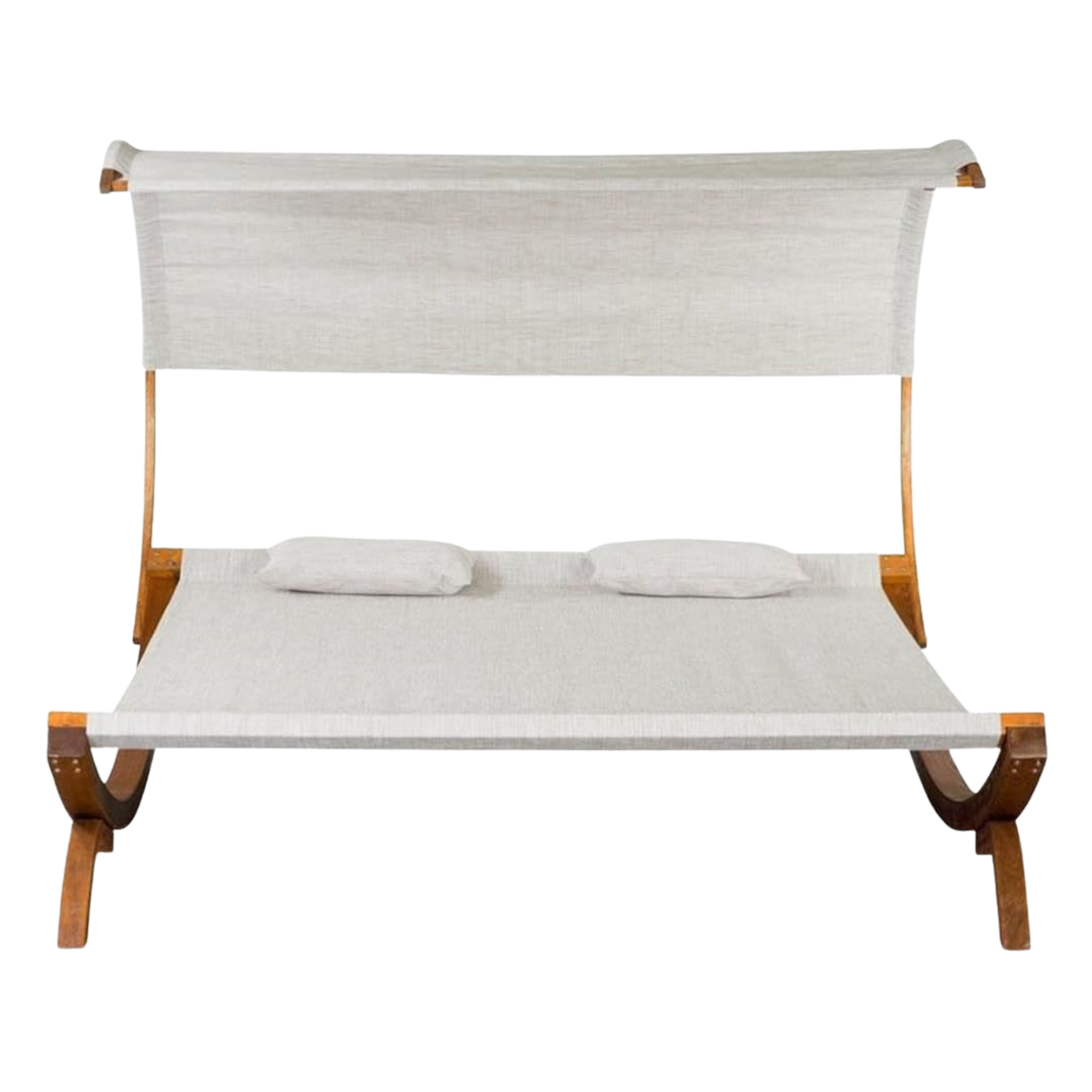 Teak Wood Double Sun Lounger for Beach and Poolside CV Aqma Furniture Teak Wood Double Sun Lounger for Beach and Poolside CV Aqma Furniture