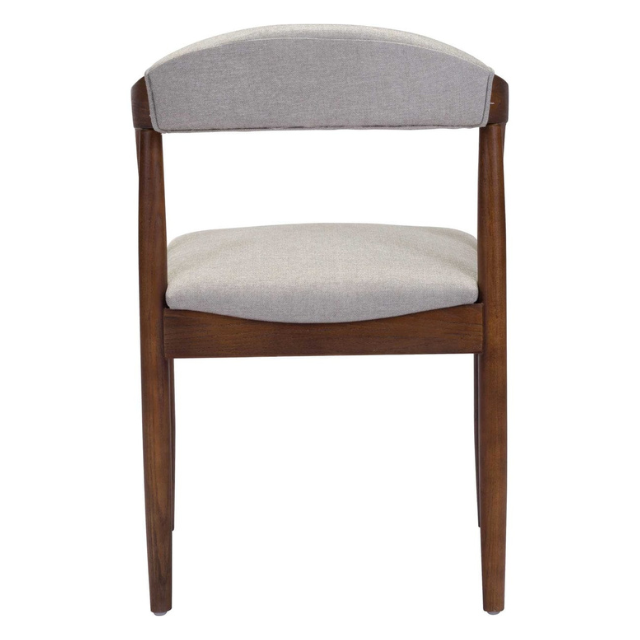 Rounded Wooden Cafe Chair with Fabric Cushion Indoor CV Aqma Furniture Rounded Wooden Cafe Chair with Fabric Cushion Indoor CV Aqma Furniture