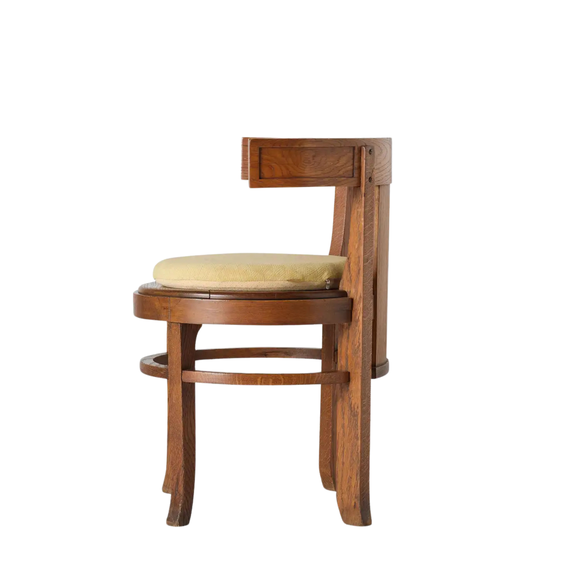 Indoor Solid Wood Café Chair with Round Seat Cushion CV Aqma Furniture Indoor Solid Wood Café Chair with Round Seat Cushion CV Aqma Furniture