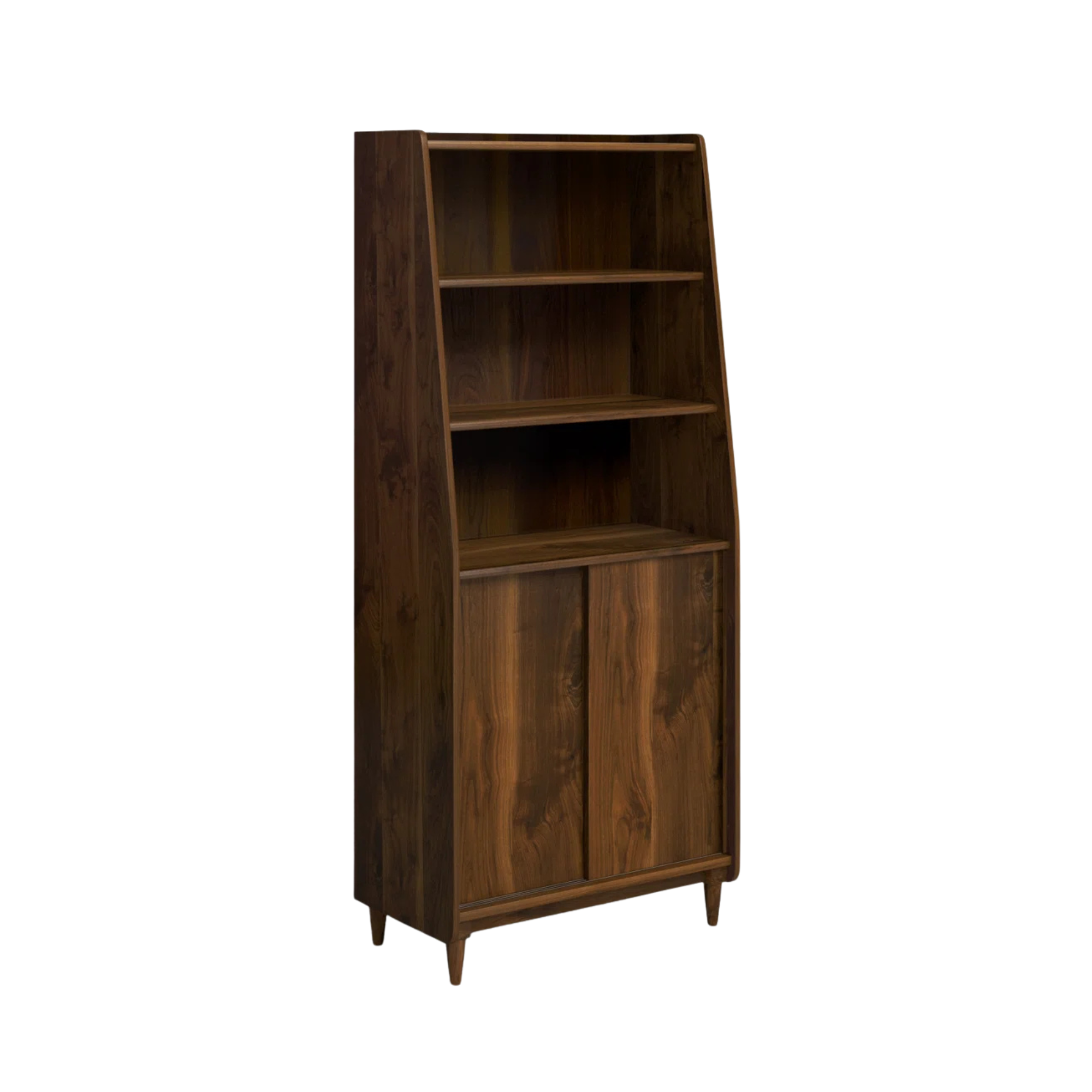 Teak Wood Bookcase with Cabinet Storage – Modern Minimalist CV Aqma Furniture Teak Wood Bookcase with Cabinet Storage – Modern Minimalist CV Aqma Furniture