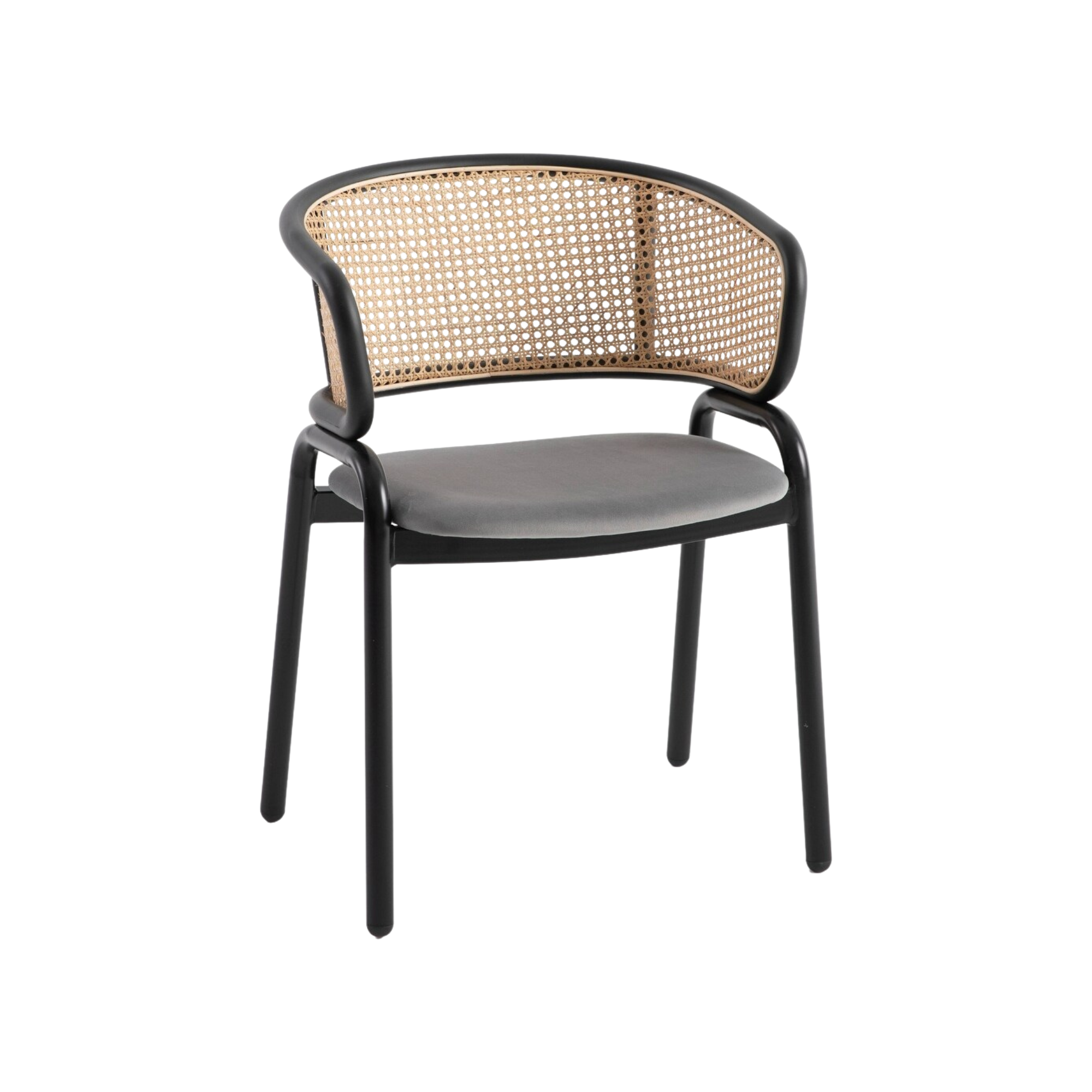 Aluminium Rattan Bistro Chair with Cushion for Cafe CV Aqma Furniture Aluminium Rattan Bistro Chair with Cushion for Cafe CV Aqma Furniture