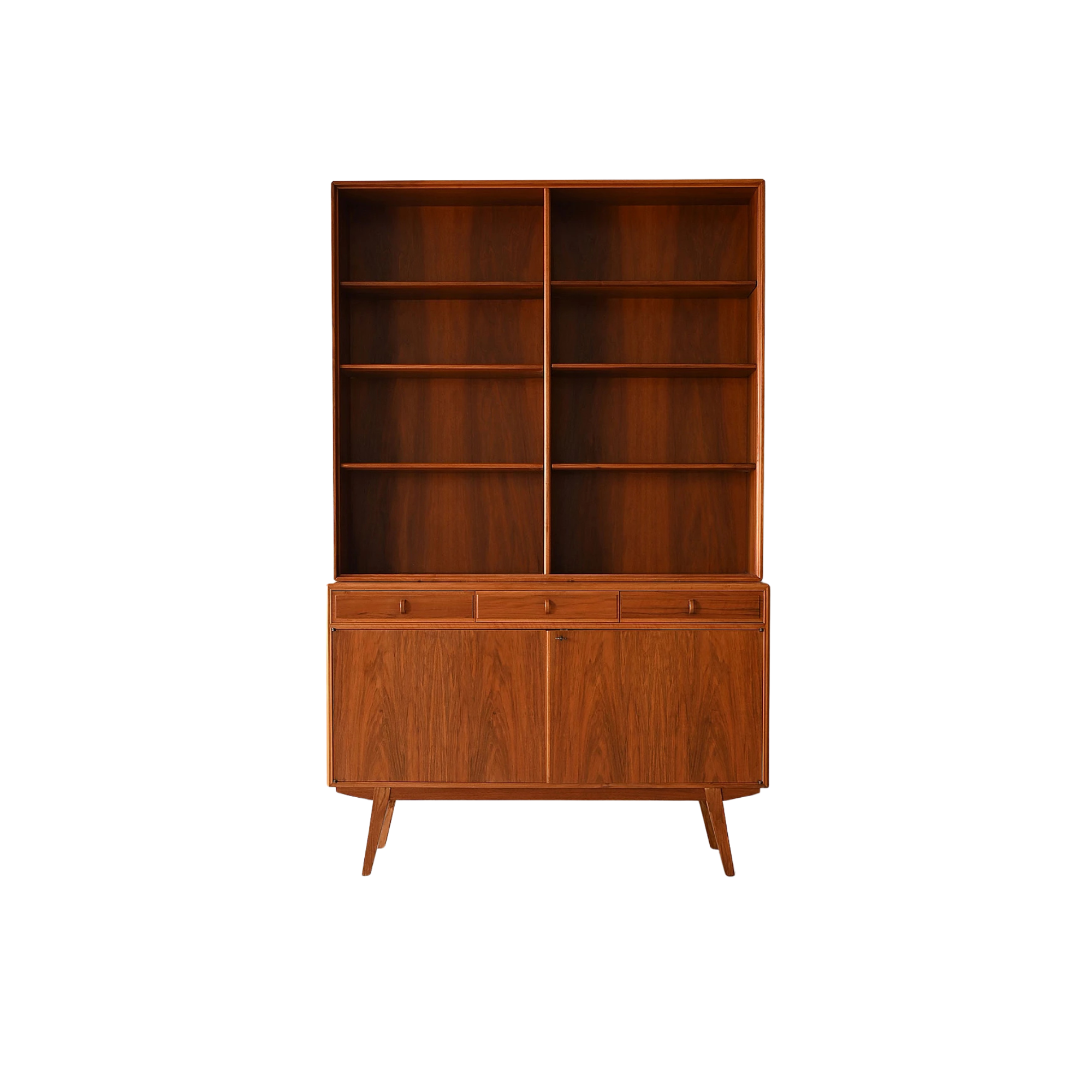 Teak Wood Bookcase Cabinet with Shelves and Storage Doors CV Aqma Furniture Teak Wood Bookcase Cabinet with Shelves and Storage Doors CV Aqma Furniture