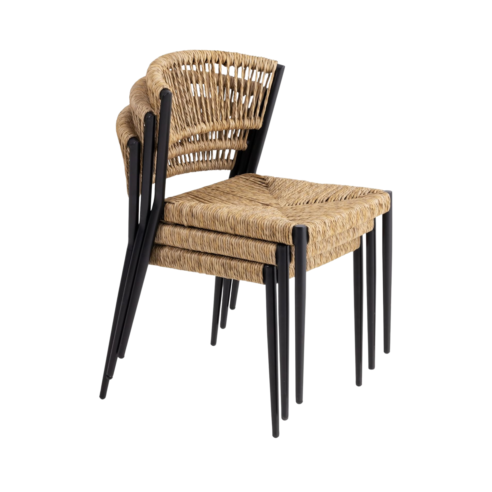 Aluminium Rattan Cafe Woven Dining Chair for Bistro CV Aqma Furniture Aluminium Rattan Cafe Woven Dining Chair for Bistro CV Aqma Furniture