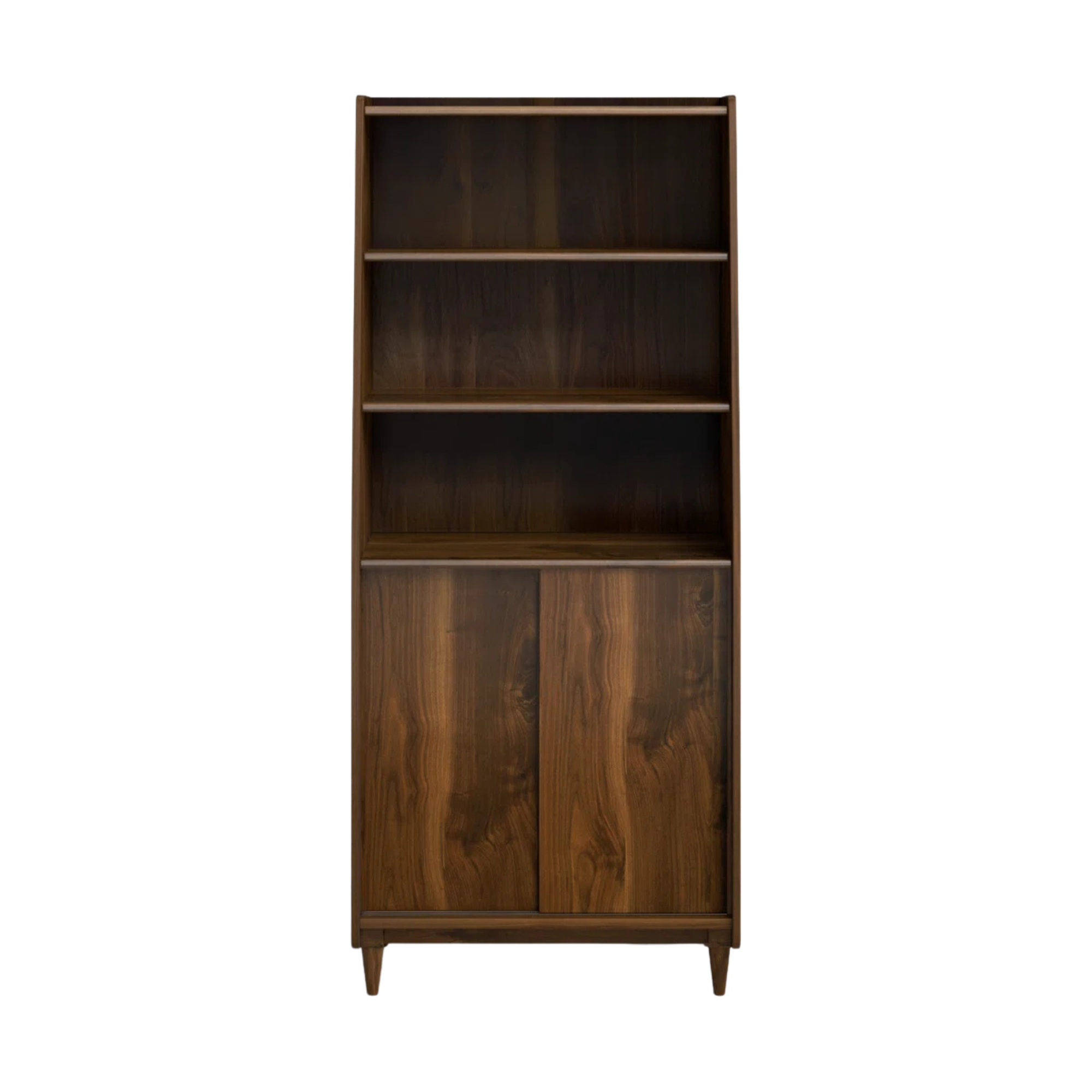 Teak Wood Bookcase with Cabinet Storage – Modern Minimalist CV Aqma Furniture Teak Wood Bookcase with Cabinet Storage – Modern Minimalist CV Aqma Furniture