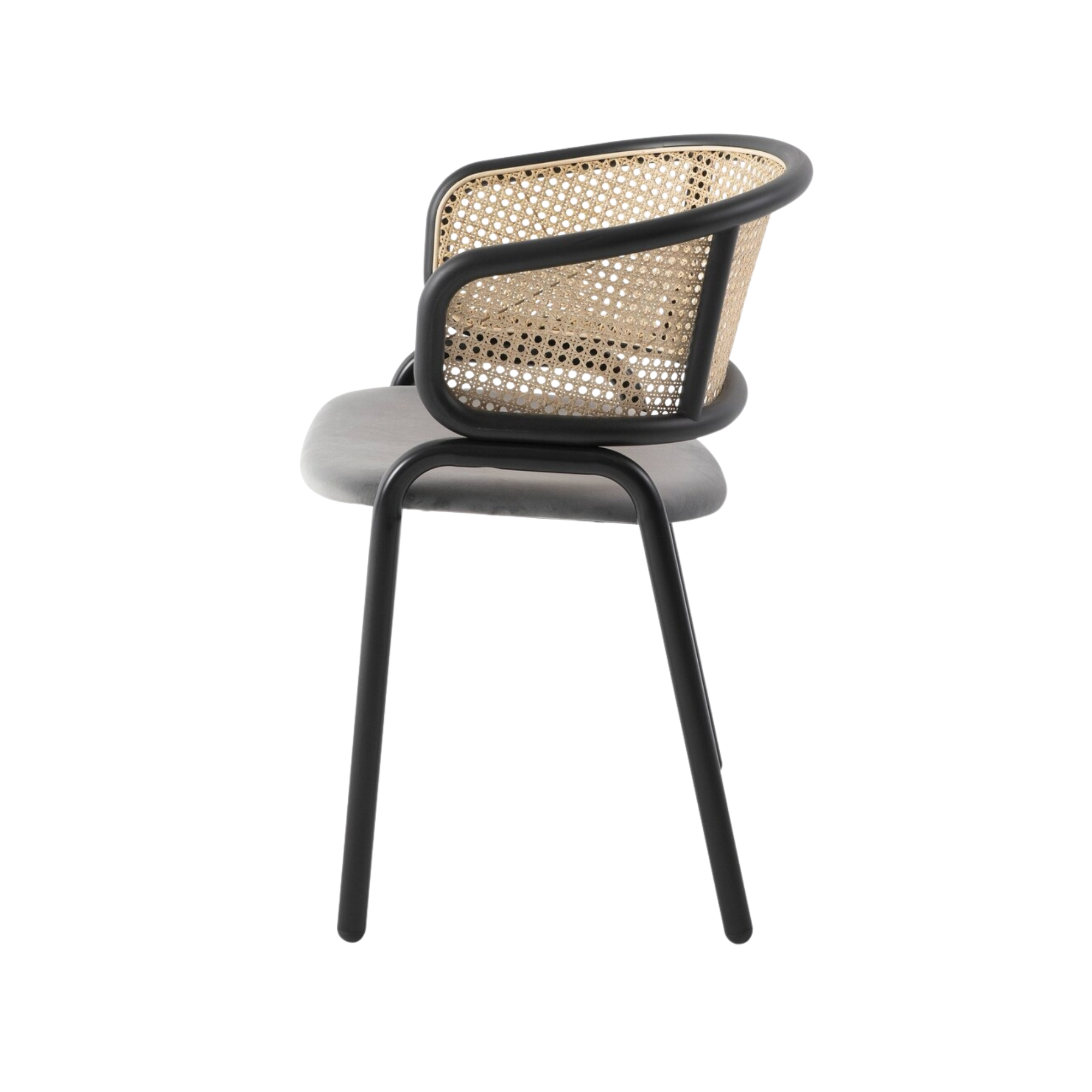 Aluminium Rattan Bistro Chair with Cushion for Cafe CV Aqma Furniture Aluminium Rattan Bistro Chair with Cushion for Cafe CV Aqma Furniture
