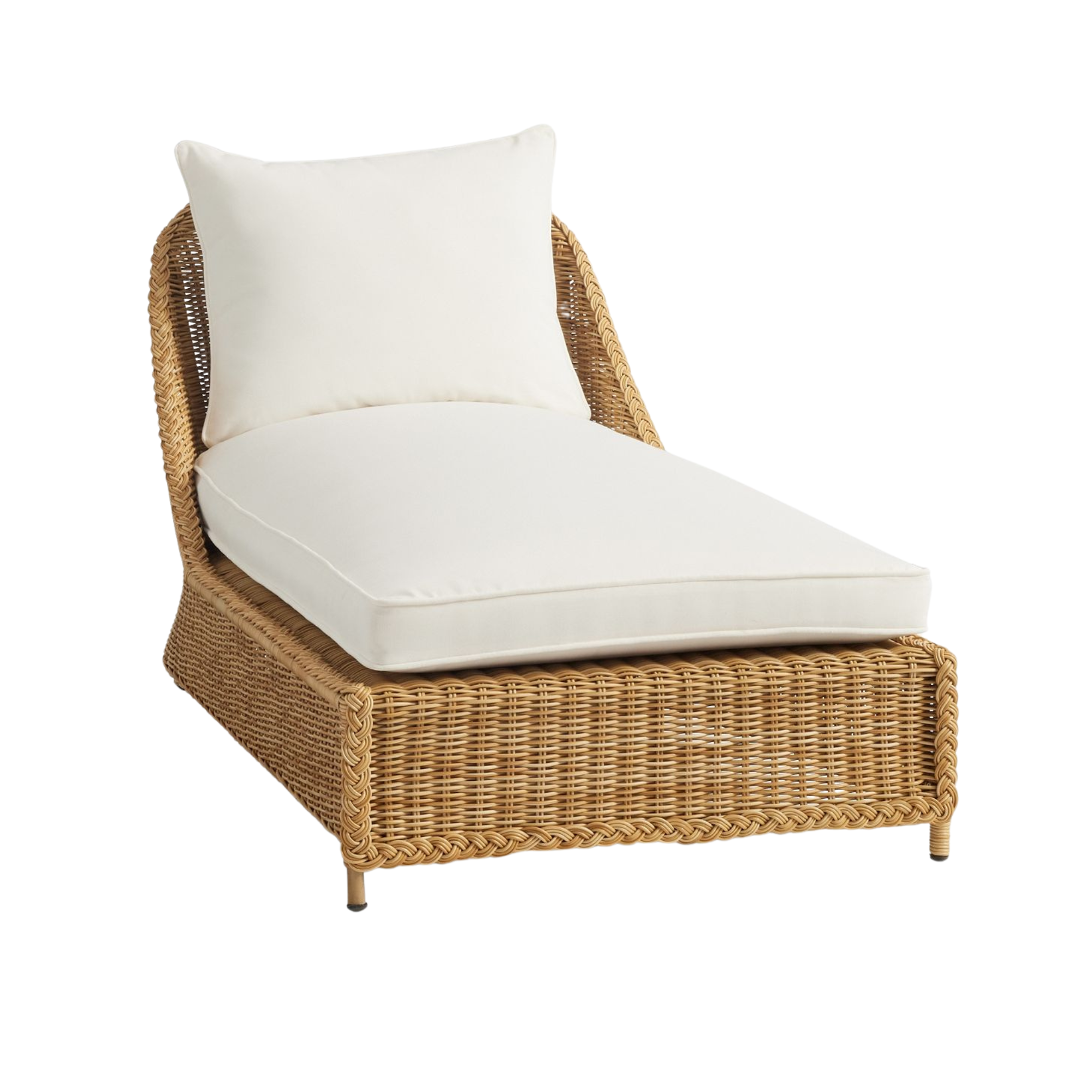 Rattan Sun Lounger Outdoor Wicker Chaise with Cushion CV Aqma Furniture Rattan Sun Lounger Outdoor Wicker Chaise with Cushion CV Aqma Furniture