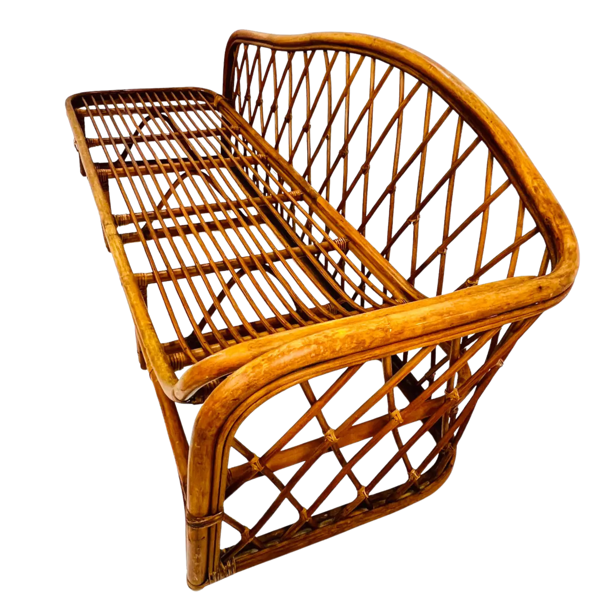 Rattan Sun Lounger Vintage Bamboo Daybed Outdoor Relax Chair CV Aqma Furniture Rattan Sun Lounger Vintage Bamboo Daybed Outdoor Relax Chair CV Aqma Furniture