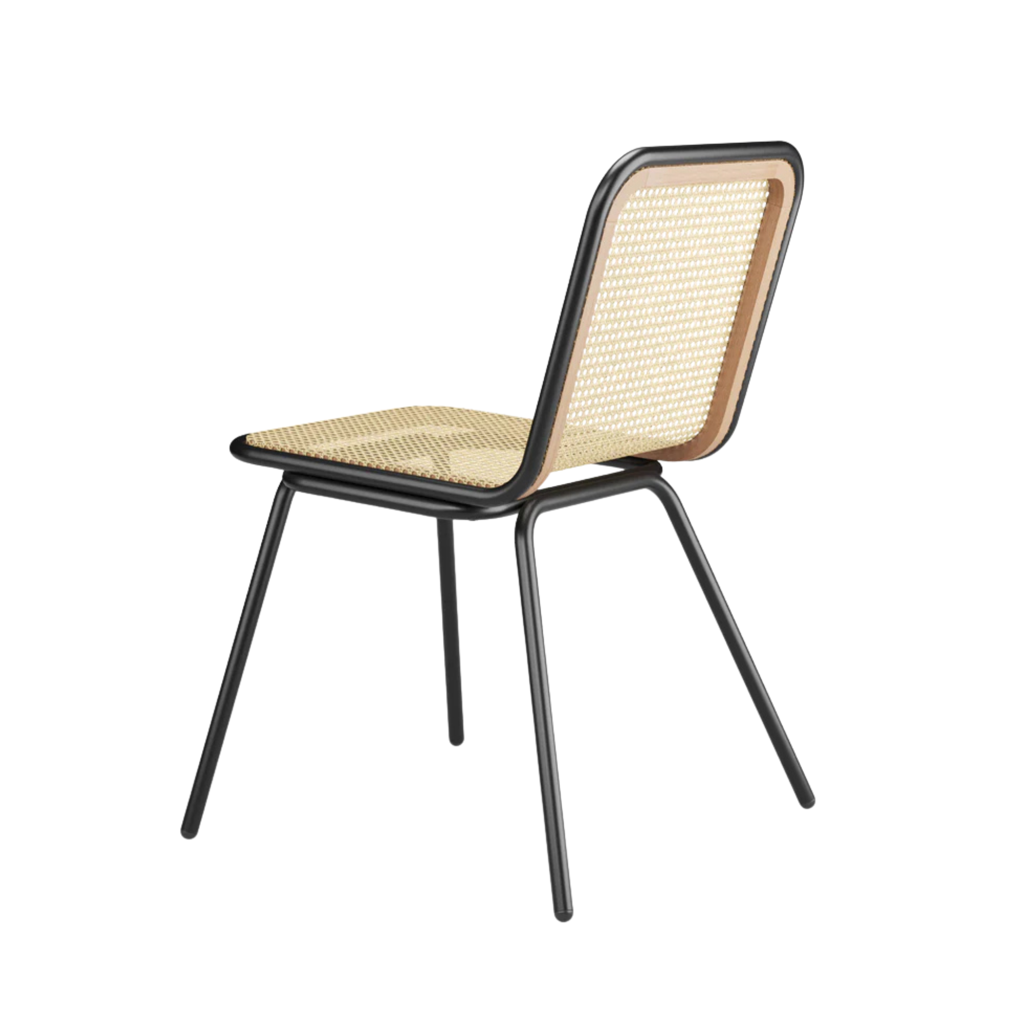 Minimalist Aluminium Rattan Bistro Chair for Cafe CV Aqma Furniture Minimalist Aluminium Rattan Bistro Chair for Cafe CV Aqma Furniture