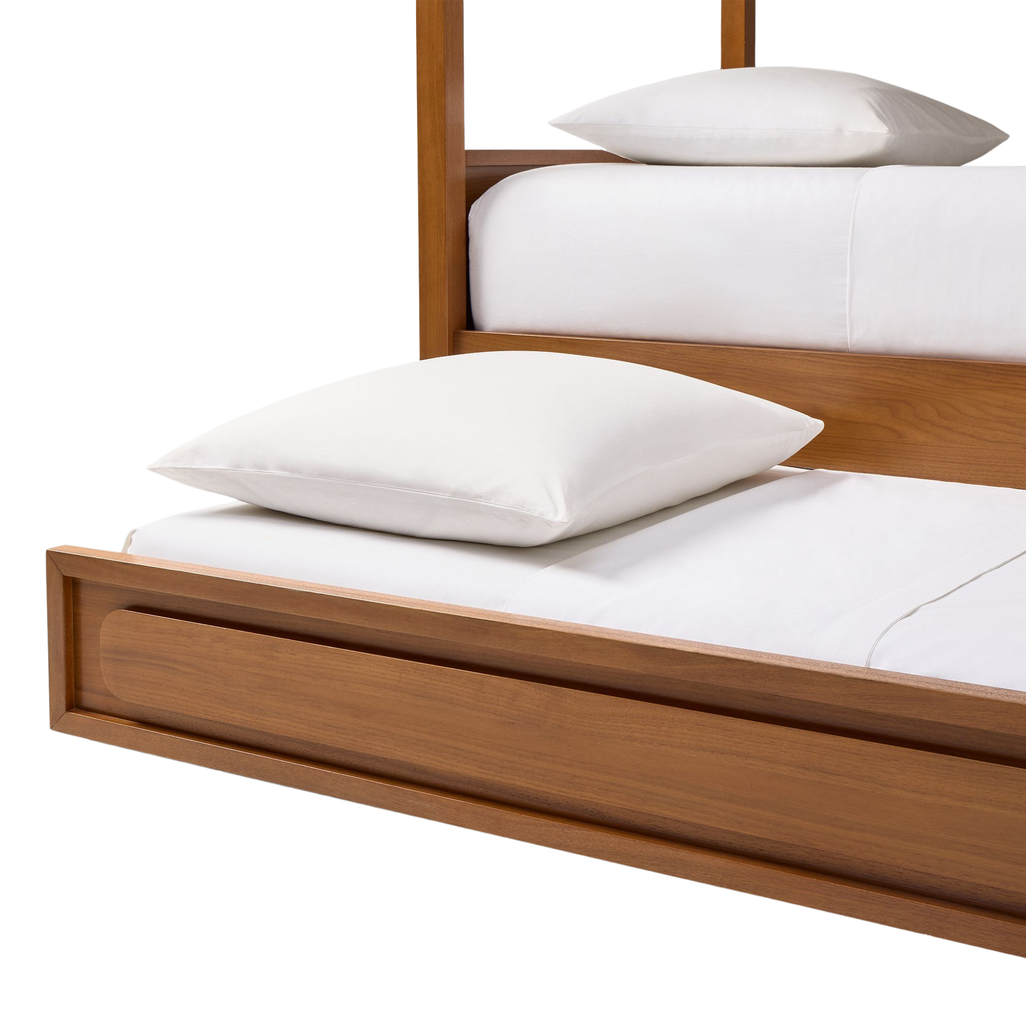 Kids Bed Teak Wood Bunk Bed Frame with Ladder CV Aqma Furniture Kids Bed Teak Wood Bunk Bed Frame with Ladder CV Aqma Furniture