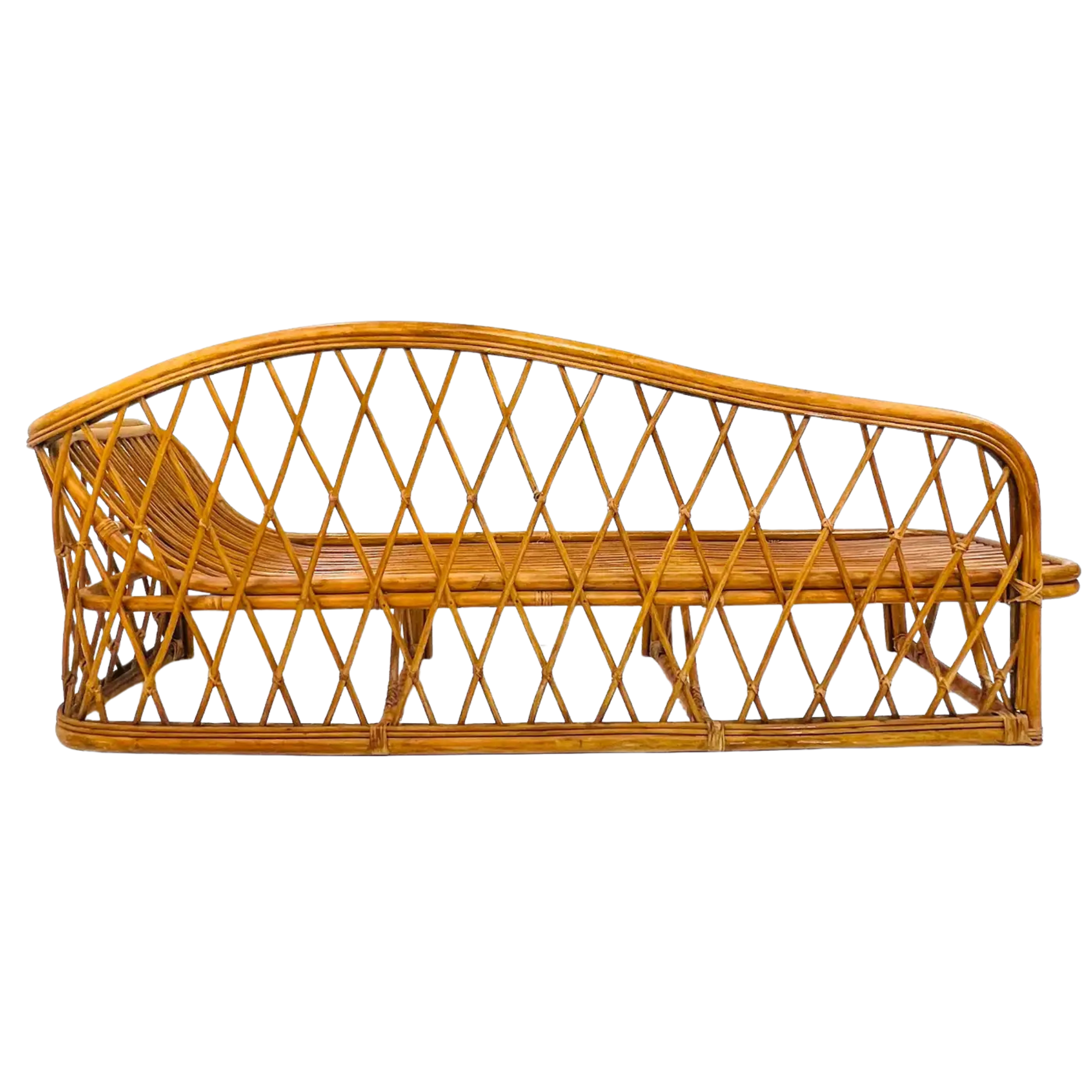 Rattan Sun Lounger Vintage Bamboo Daybed Outdoor Relax Chair CV Aqma Furniture Rattan Sun Lounger Vintage Bamboo Daybed Outdoor Relax Chair CV Aqma Furniture
