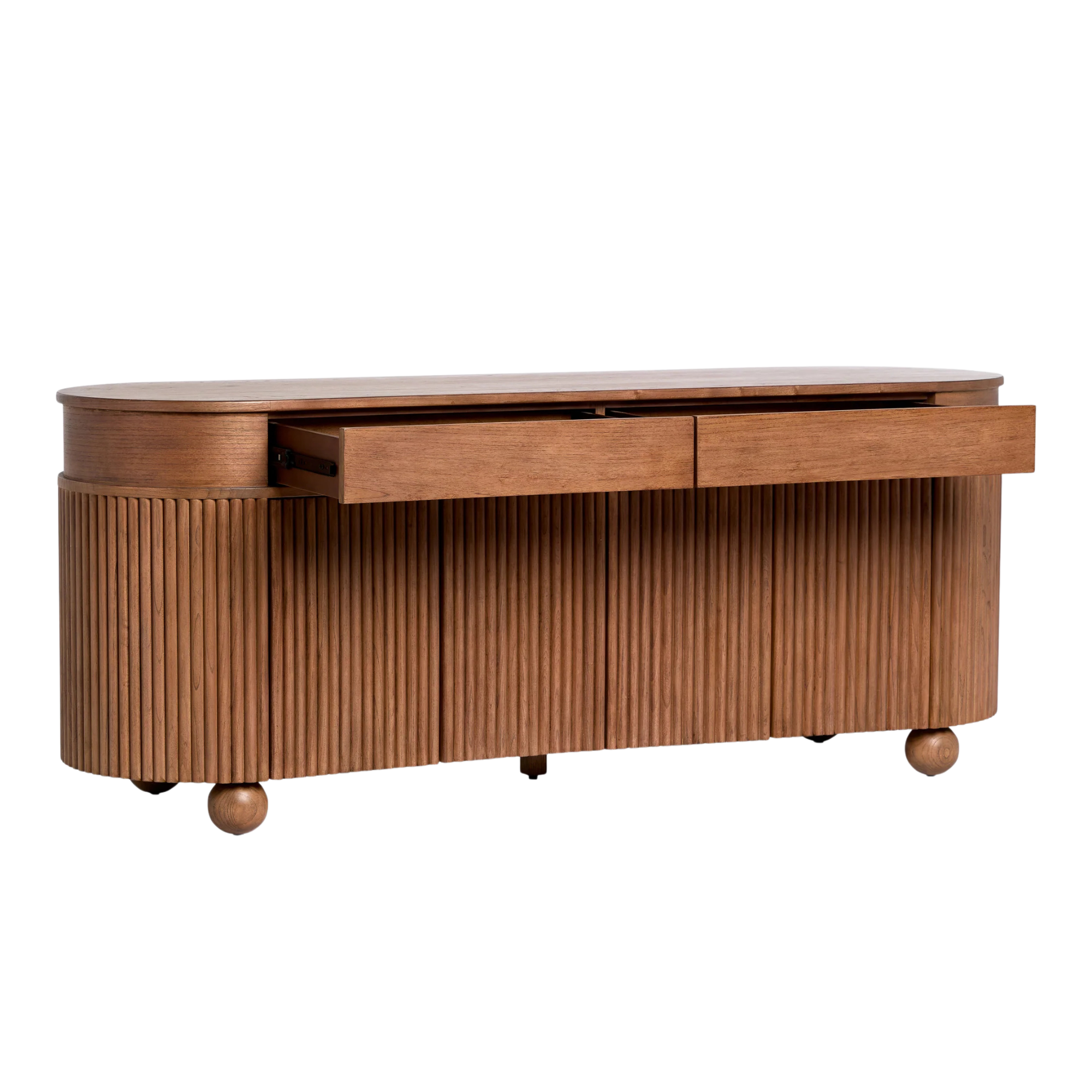 Teak Buffet Sideboard with Fluted Panel Doors and Storage CV Aqma Furniture Teak Buffet Sideboard with Fluted Panel Doors and Storage CV Aqma Furniture
