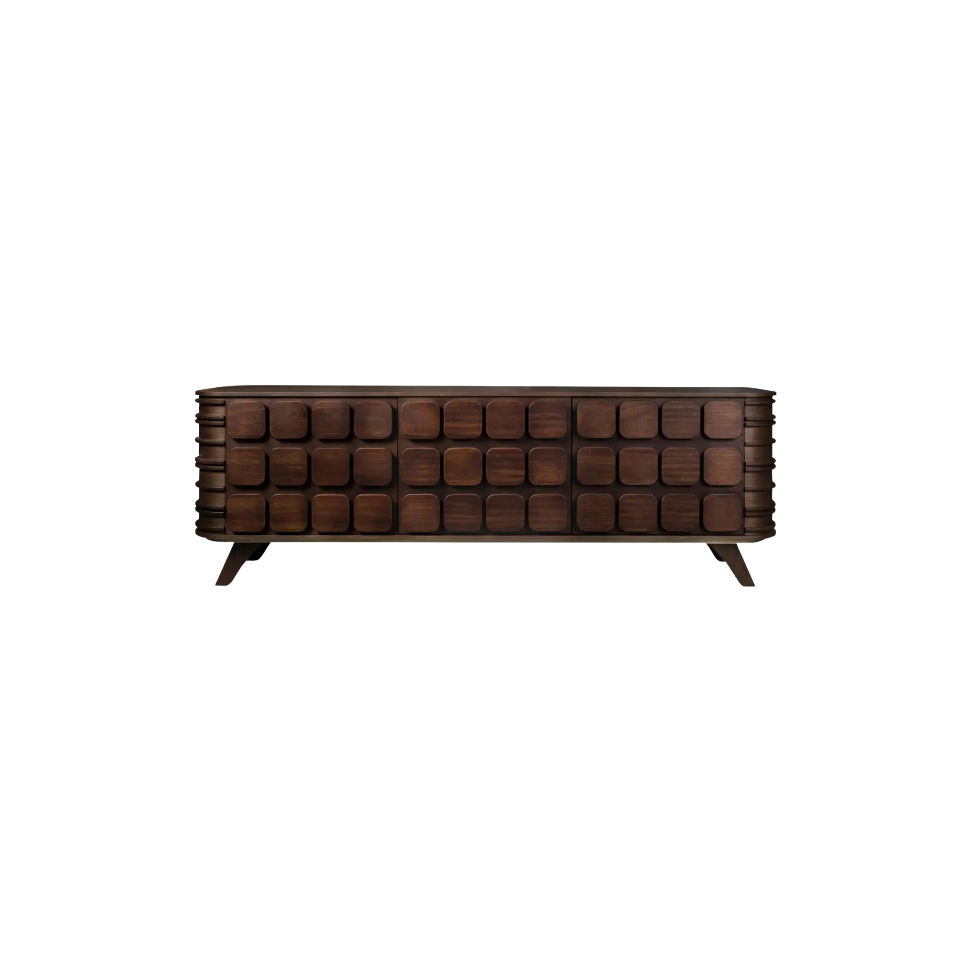 Teak Buffet Sideboard with Geometric Panel Door Design CV Aqma Furniture Teak Buffet Sideboard with Geometric Panel Door Design CV Aqma Furniture