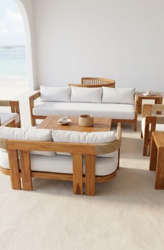 patio teak sofa