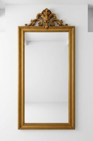 mirror gold car
