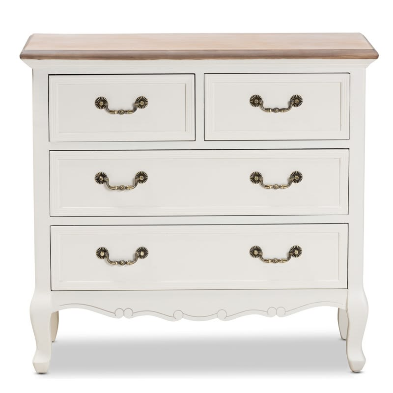 French Provincial White Wood Dresser CV Aqma Furniture French Provincial White Wood Dresser CV Aqma Furniture