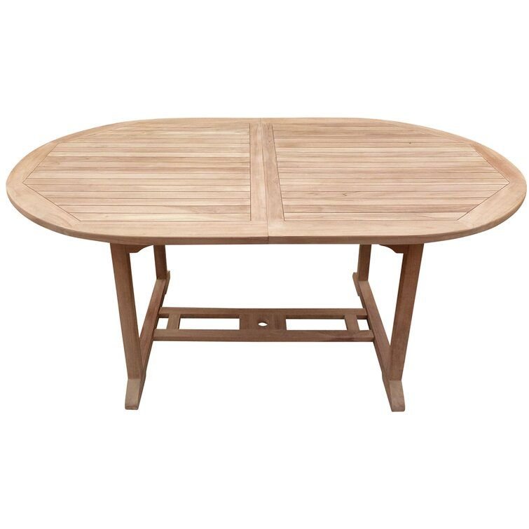Modern Slatted oval Teak Outdoor Dining Table CV Aqma Furniture Modern Slatted oval Teak Outdoor Dining Table CV Aqma Furniture